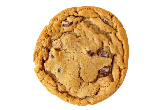 single chocolate chip cookie